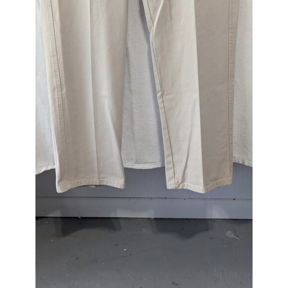 Orvis Sporting Traditions Jeans Tan and Leather Trim Men's Size 36x32 - Picture 2 of 10